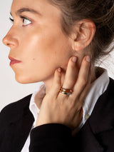 Bague "DEUX" Or Jaune & Or Rose