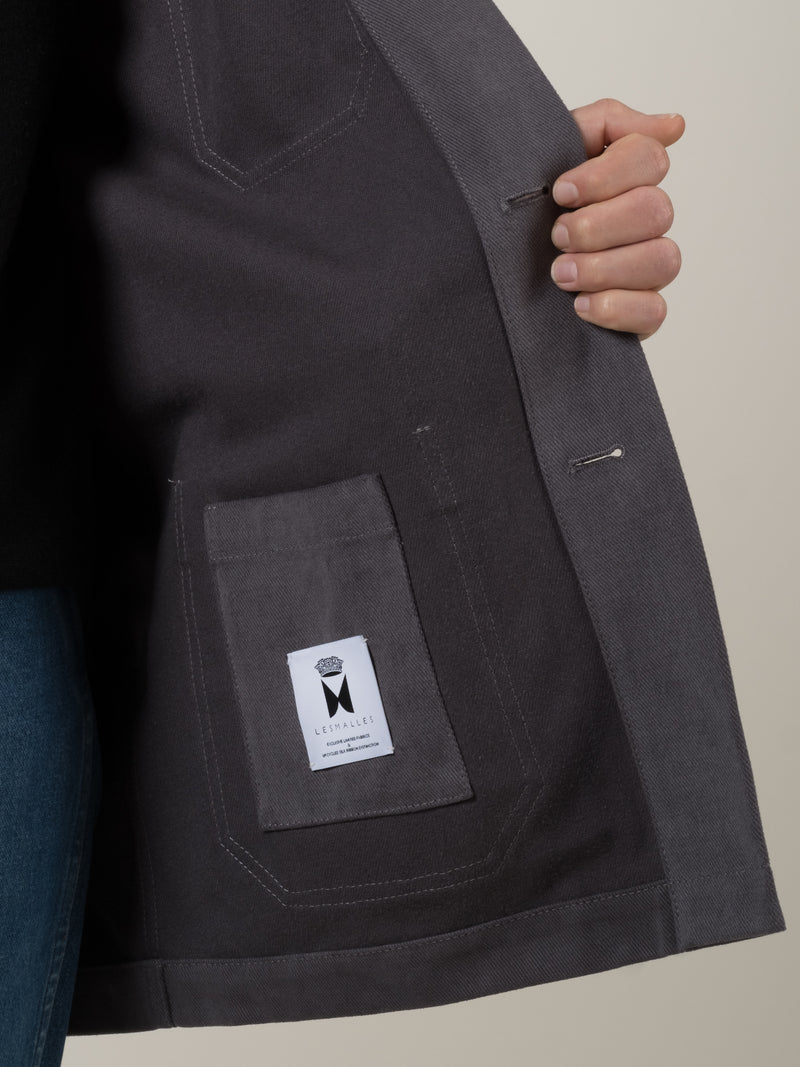 Unisex “Rodger” fabric jacket Color Steel blue